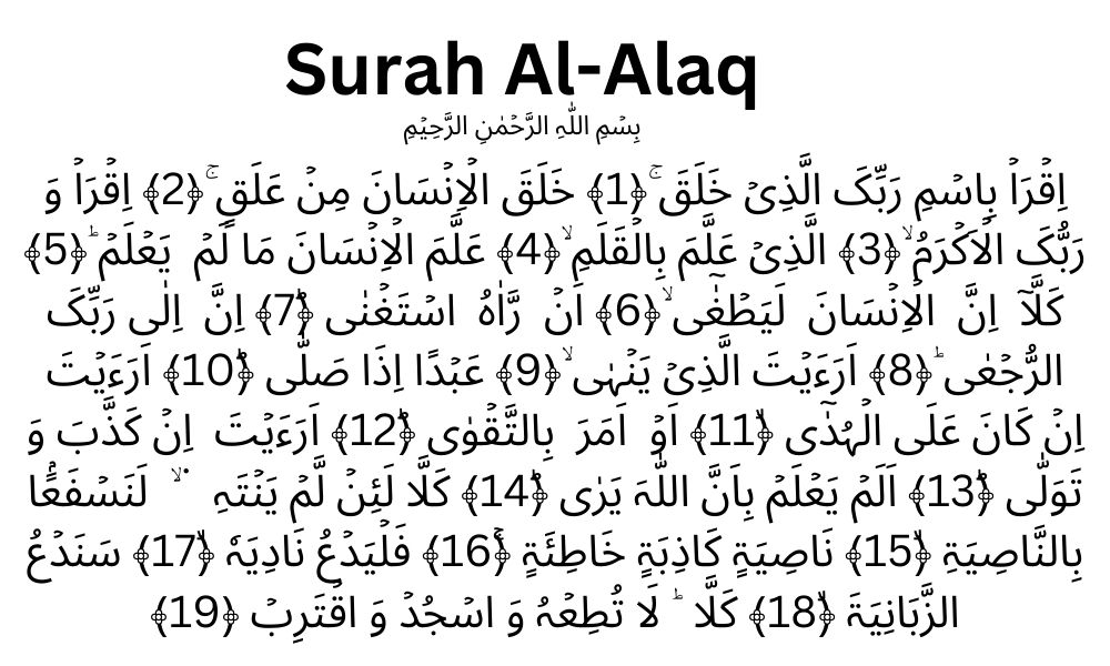 Surah Al-Alaq